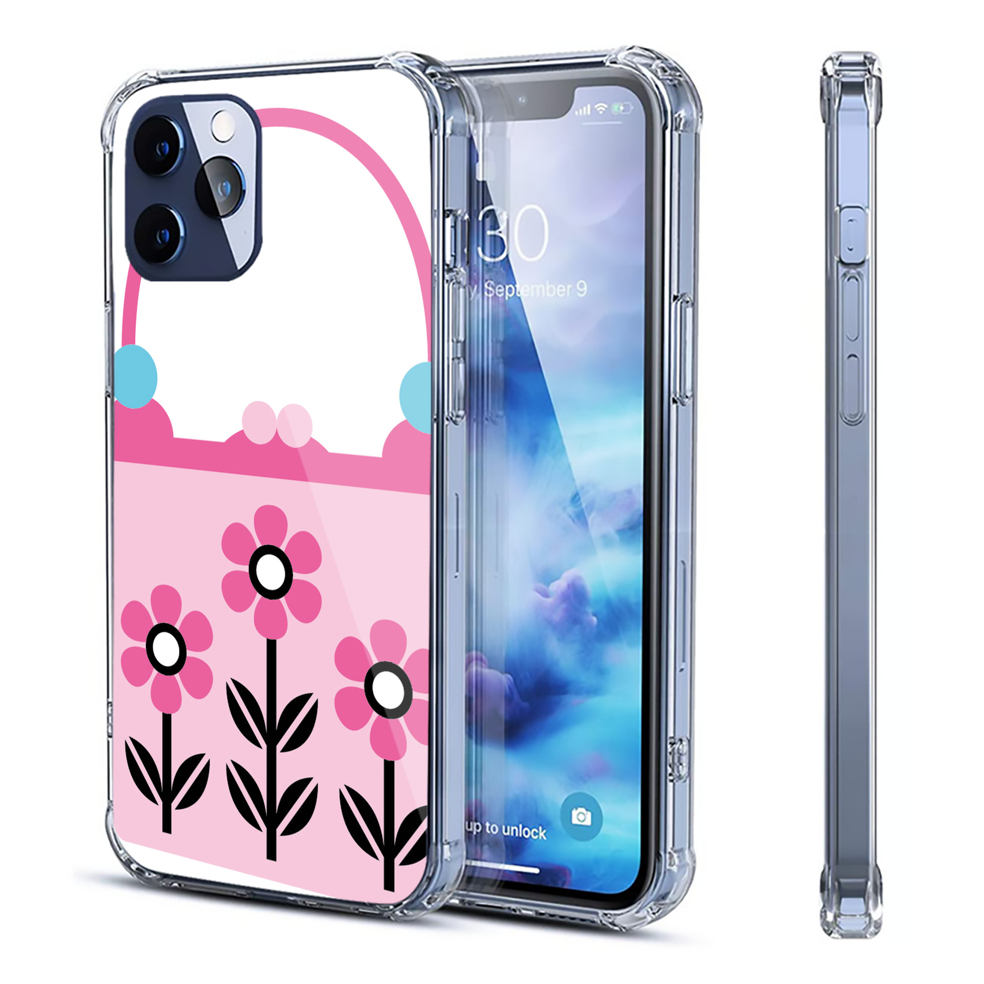 （画像用） Hello Kitty ハローキティ 【iPhone 12シリーズ対応】透明スマホケース（クリアソフトケース）